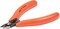 The Beadsmith Ultra Flush Cutter, 5 inches (127mm) with Steel Blades, Orange Comfort Grip Handle with Return Spring, Tool for Jewelry Making, Electronics or Micro Mechanics